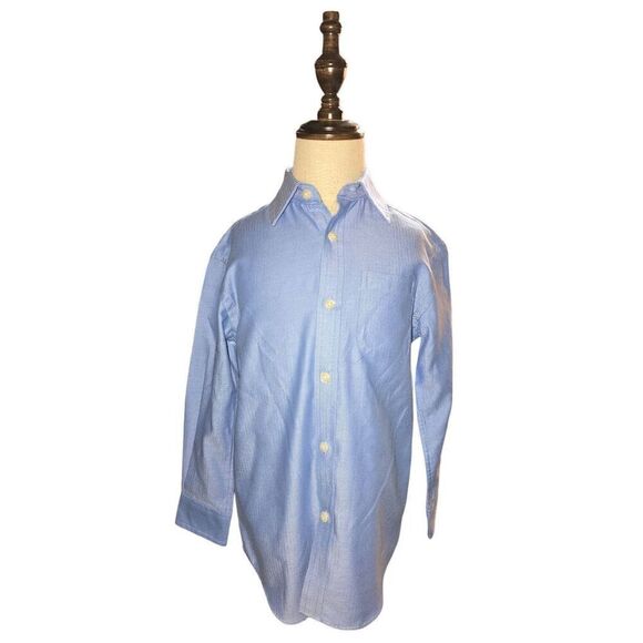 2pc Lot EUC Boys Cat & Jack Spring Green & Blue Button Down Dress Shirt Size XS - Picture 6 of 9